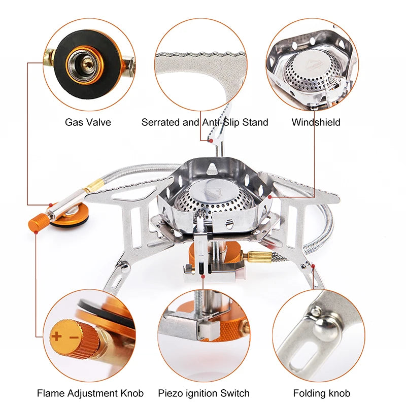 Widesea Camping Wind Proof Gas Burner - My Store