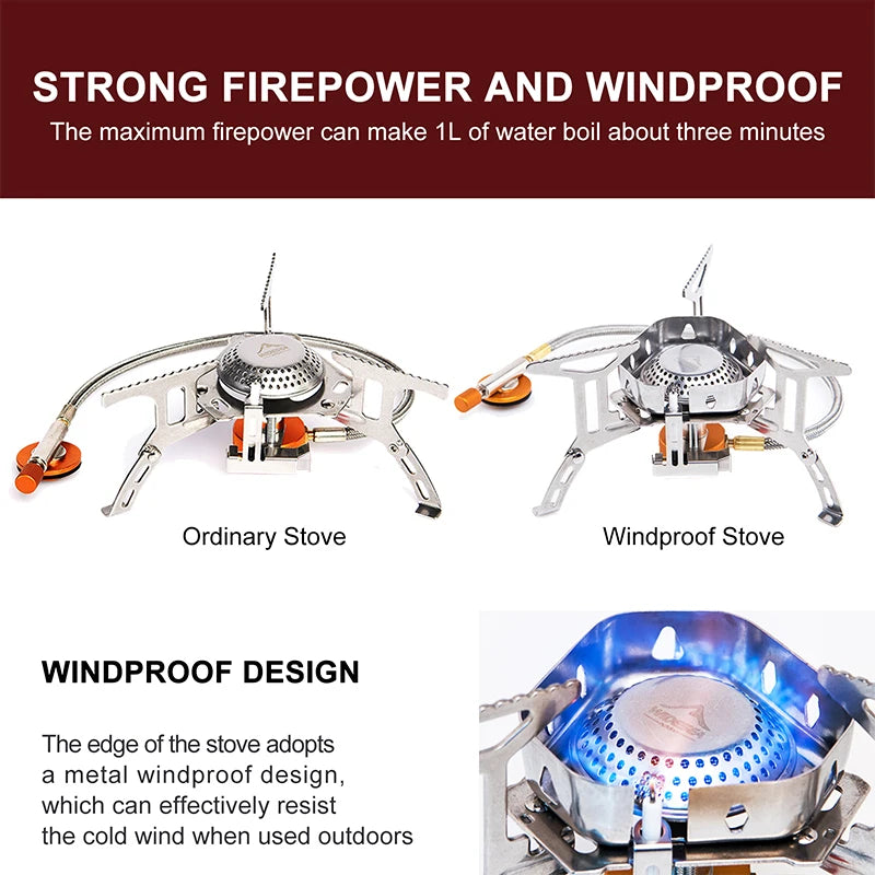 Widesea Camping Wind Proof Gas Burner - My Store