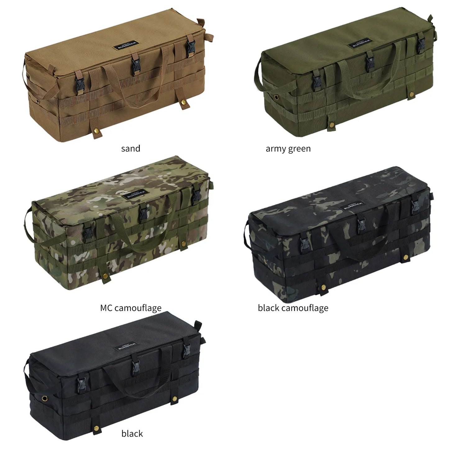 Camping Table Side Storage Bag Molle Waterproof Multifunctional Folding - My Store