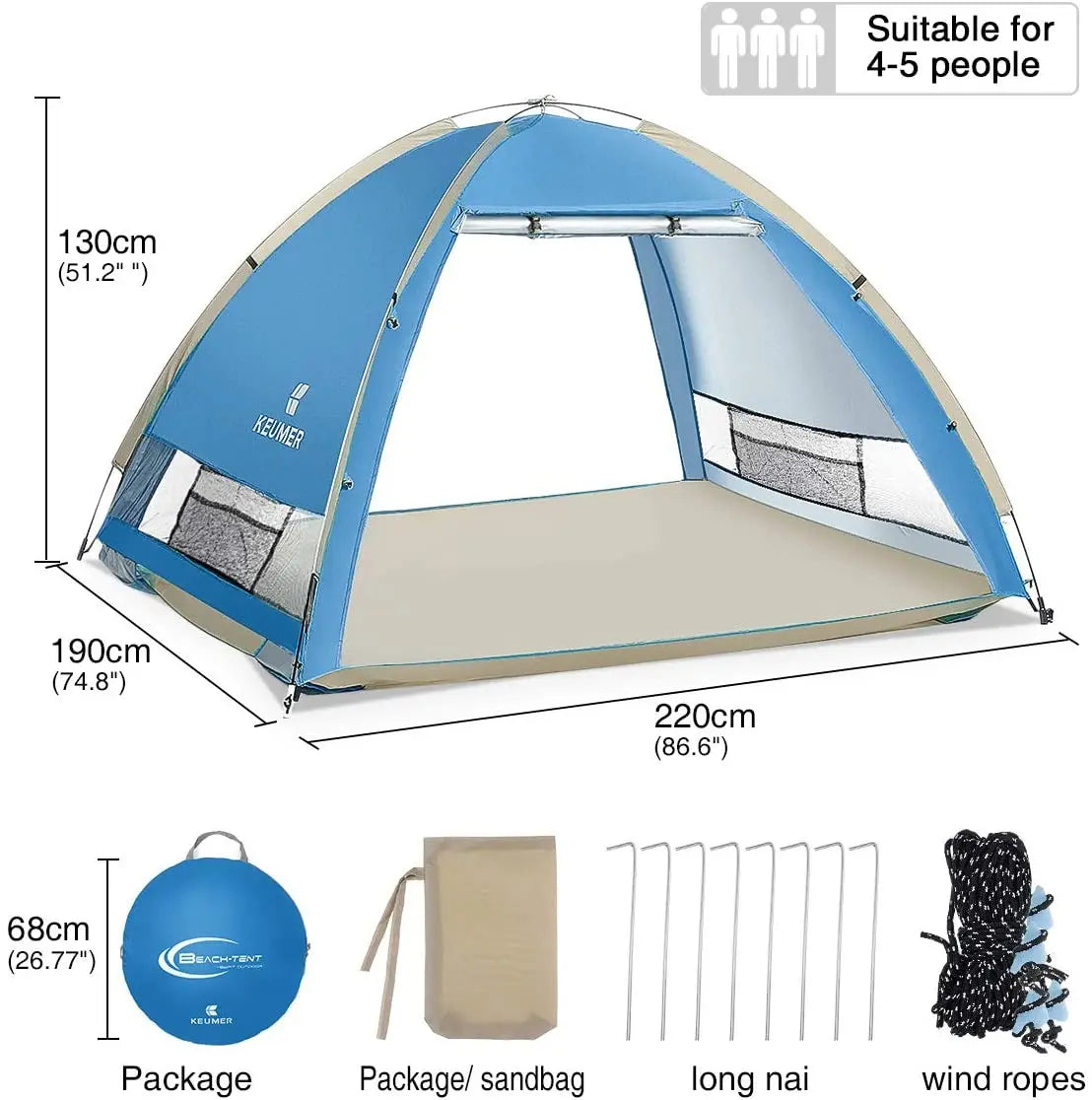 Quick Automatic Opening Tent 2-3 People Ultralight Camping Tent Waterproof - My Store